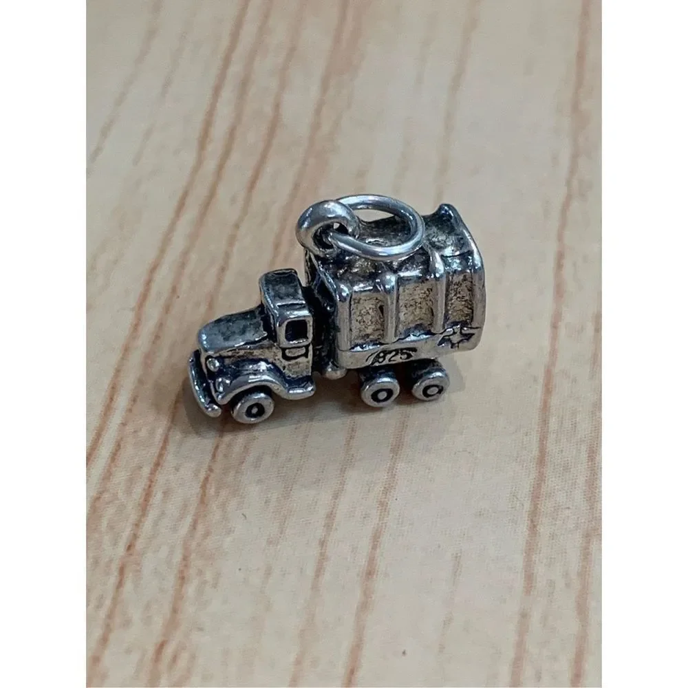 .925 Military Truck Sterling Silver Jewelry Charm